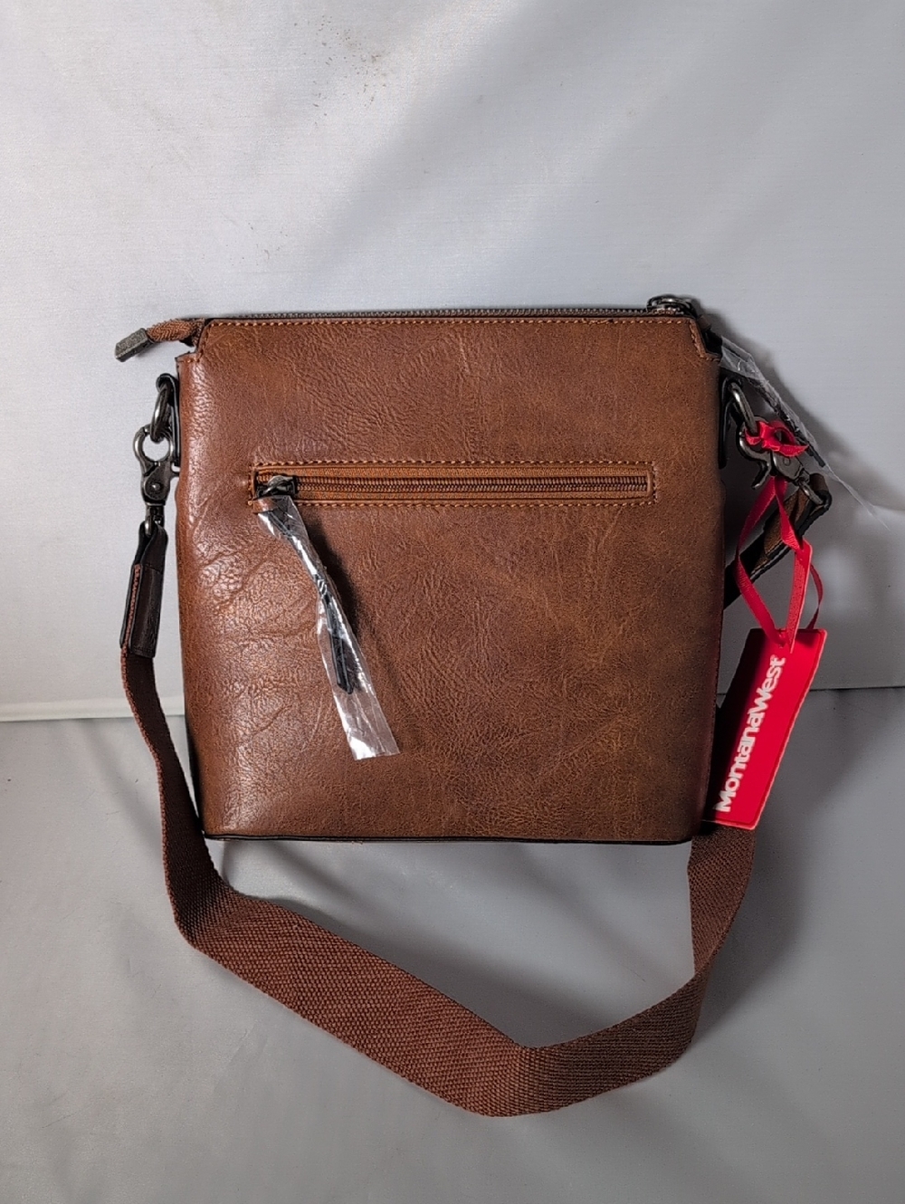 Montana West Brown Crossbody with Guitar Strap PU/Faux Leather - Picture 4 of 9